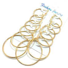 Load image into Gallery viewer, Big hoops earrings 2020 summer 6 sets circle eardrop personalized hoop earring ring ear rings combination women fashion jewelry