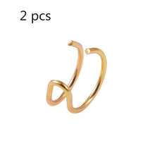 Load image into Gallery viewer, 5Pcs/Set Ear Cuff Gold Leaves Non-Piercing Ear Clips Fake Cartilage Earring Jewelry For Women Men
